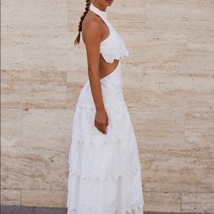 ALAMOUR THE LABEL WHITE MAXI DRESS